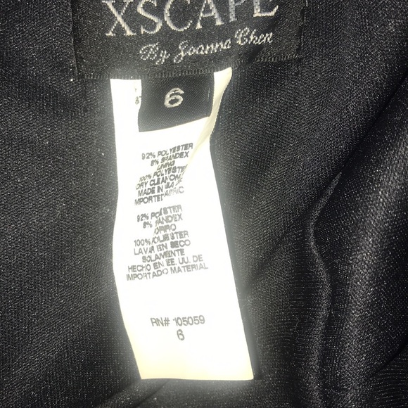 Black and Cream Strapless Cocktail Dress Sz 6 - Picture 2 of 3